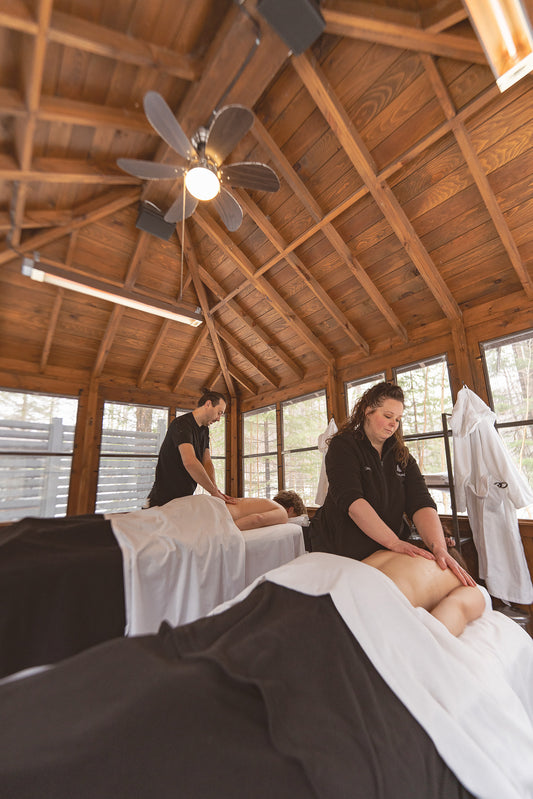 Massage en duo dans les pavillons
