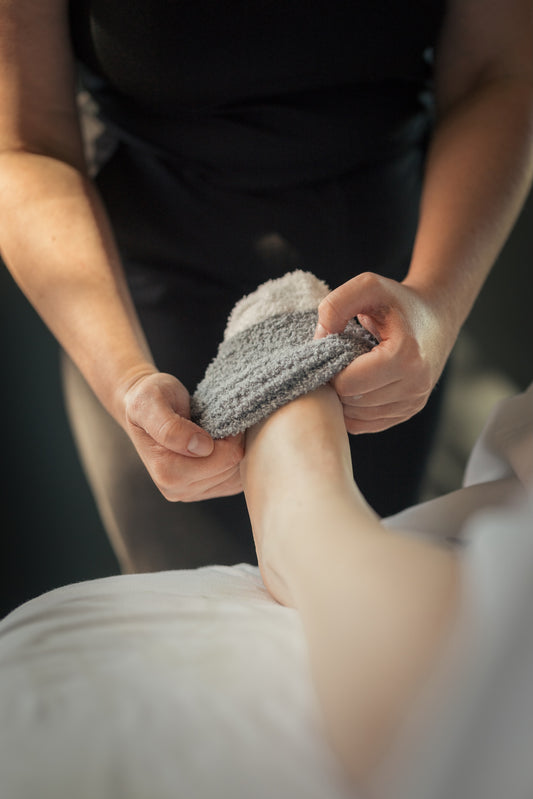 Massage au choix avec bas chauffants